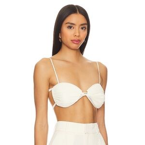 - MYBESTFRIENDS Twisted top in Ecru. Size 40/8